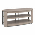 Szafka RTV owalna MDF i metal 120x40x50 cm