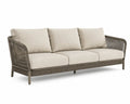 Sofa ogrodowa 3-osobowa z aluminium i liny syntetycznej 220x85x76 cm